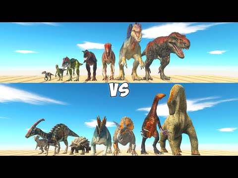 CARNIVORE Team VS HERBIVORE Team | Animal Revolt Battle Simulator