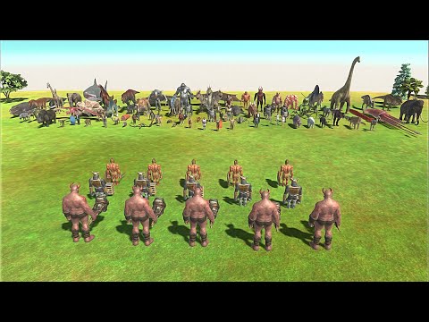 5 GHOR HAMMER WITH AGRE LORD & ACHILLES VS 3X FACTION - Animal Revolt Battle Simulator