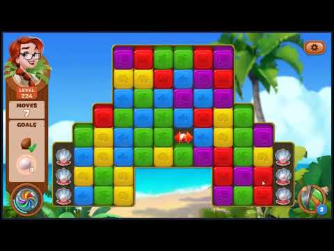 Lost Island Blast Adventure Level 224 - NO BOOSTERS 🏝️ | SKILLGAMING ✔️