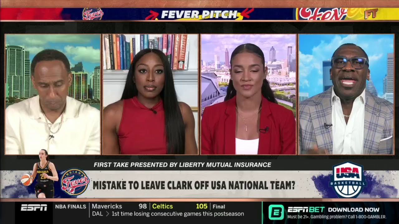 FIRST TAKE | Because of race - Chiney & Andrea on why Caitlin Clark isn't on the USA Team in Olymic