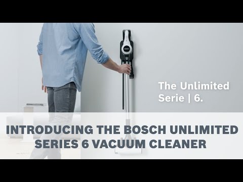 Bosch BBS611BSC Serie | 6 įkraunamasis dulkių siurblys Unlimited, Juodas video