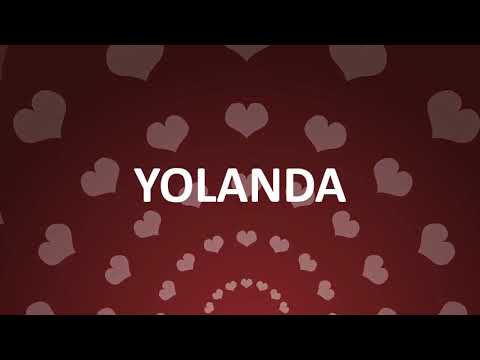 HAPPY BIRTHDAY YOLANDA