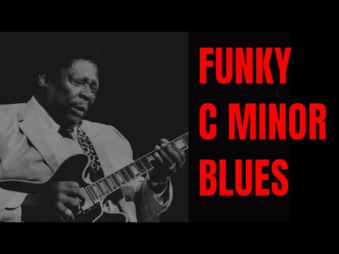 Smooth Funky Blues Jam in C Minor | Guitar Backing Track