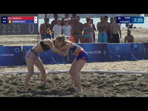 Round 2 Women's BW - 60 kg: R. BUGGE (NOR) v. M. BARBULESCU (ROU)