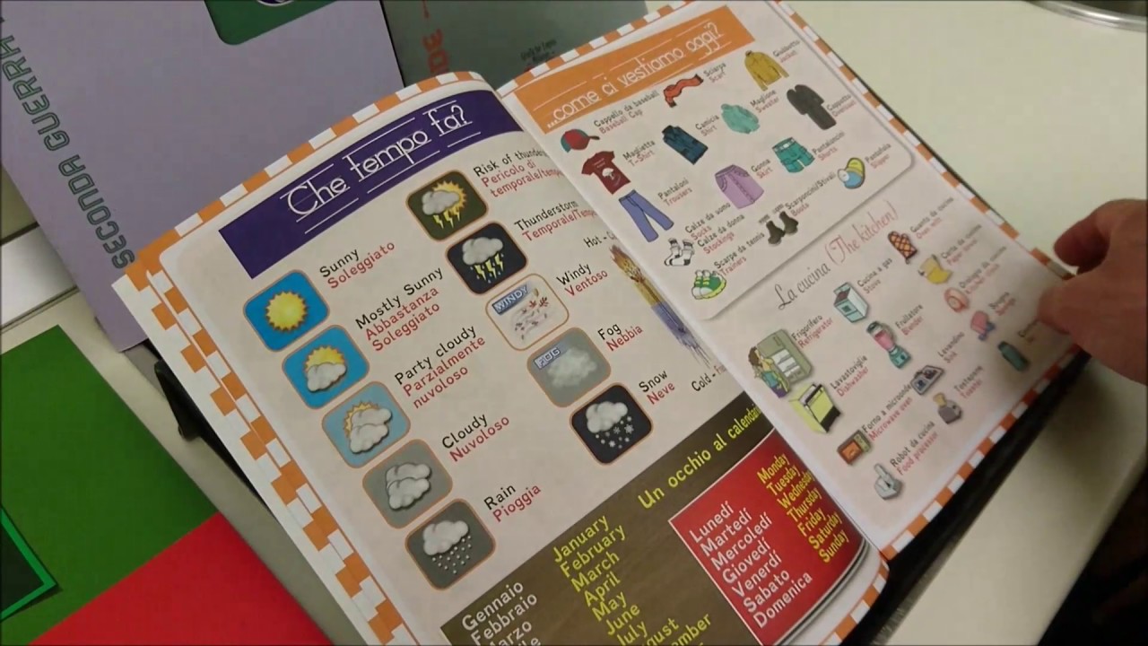 Quirebook con dizionario visivo in Inglese e rigatura RQ