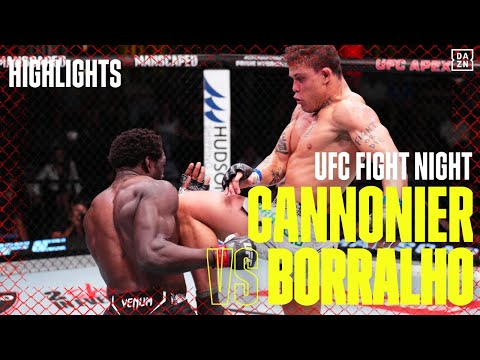 Jared Cannonier vs Caio Borralho | UFC Fight Night | DAZN Highlights