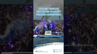 Ribuan Suporter Sambut Kepulangan Pemain Timnas Argentina, Kibarkan Bendera hingga Bernyanyi Bersama