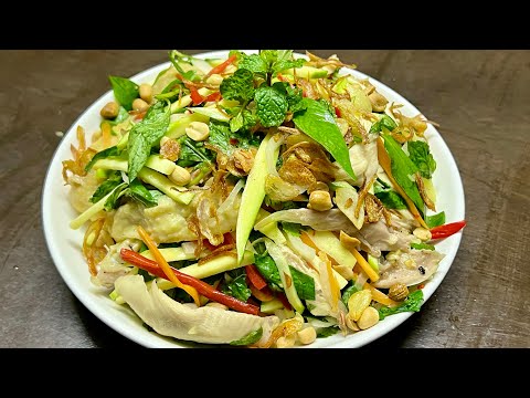 Gỏi gà xoài xanh thơm ngon hấp dẫn#ănngon #anngonmoingay#bếpviệt#naunuong #anngon#anngonnaugon #food