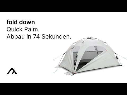 qeedo | Quick Palm. Abbau in 74 Sekunden - Fold Down