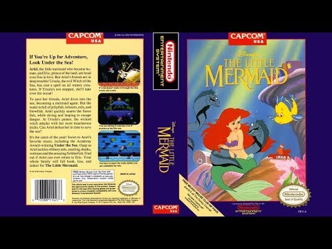 The Little Mermaid (1991) Playthrough - NES Longplay