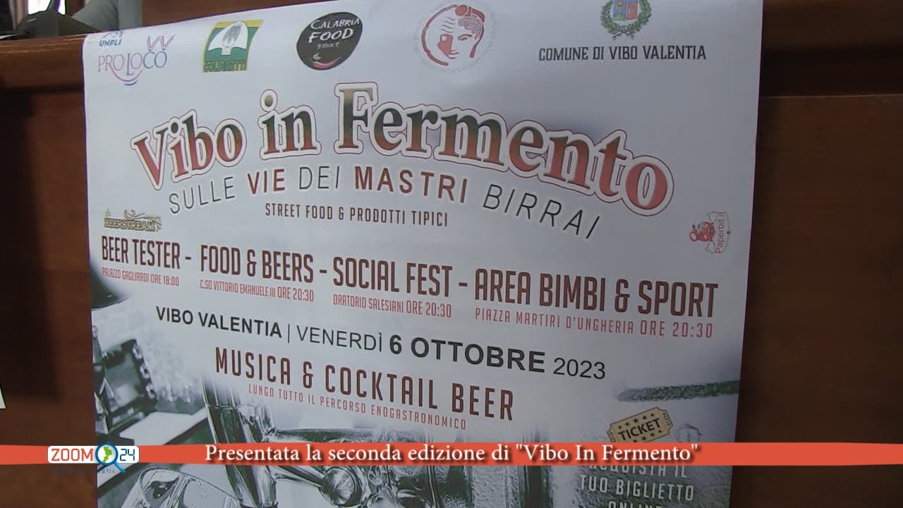 Presentata la seconda edizione di “Vibo in Fermento: Sulle Vie dei Mastri Birrai” (VIDEO)