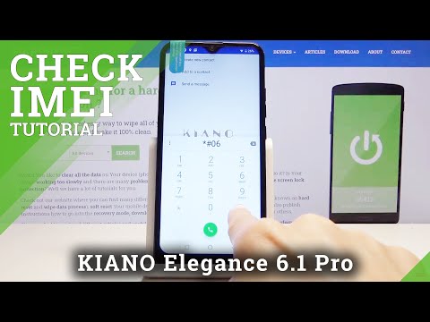 How to Check IMEI and SN in KIANO Elegance 6.1 Pro - IMEI & Serial Number Settings