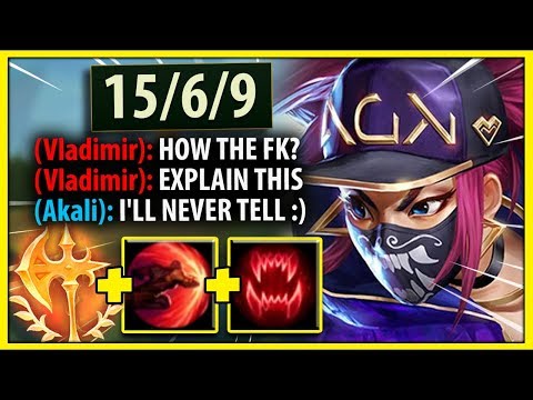 I Abuse a UNKNOWN Mechanic To COUNTER Vlad...and get insanely fed on Akali - League of Legends