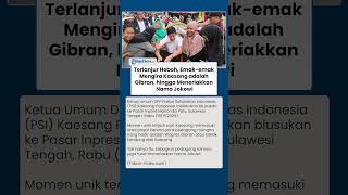 Terlanjur Heboh, Emak-emak di Sulteng Mengira Kaesang adalah Gibran, hingga Meneriakkan Nama Jokowi