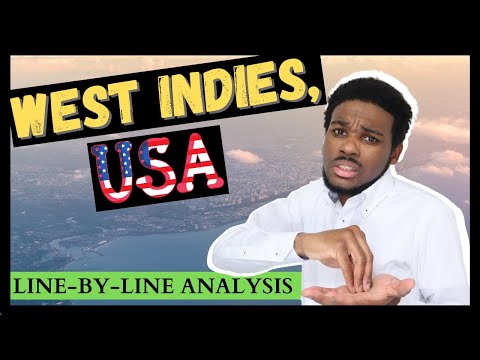 West Indies, USA || Complete Explanation Of The Poem