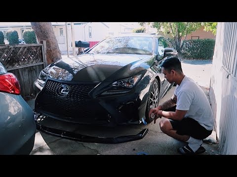LEXUS RC350 LIP KIT INSTALL + S14 START UP??