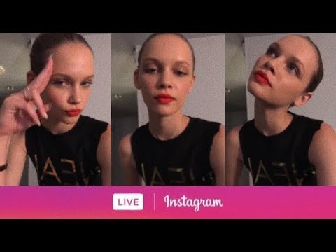Model Faith Lynch via Instagram Live. (July 15, 2018)