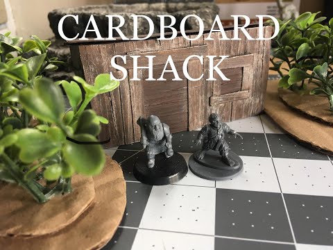 Cardboard Shack - Easy Terrain for Frostgrave, Dungeons & Dragons, Mordheim, Warhammer, Skyrim