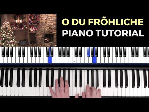 O du fröhliche – Piano Tutorial – Klavier lernen – schwierige Version