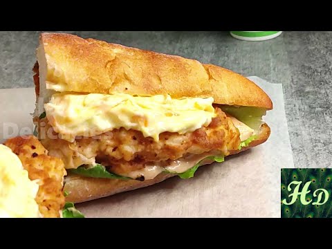 Chicken Po Boy Sandwich Recipe | Chicken Recipe | Fried Chicken Po'boys Recipe