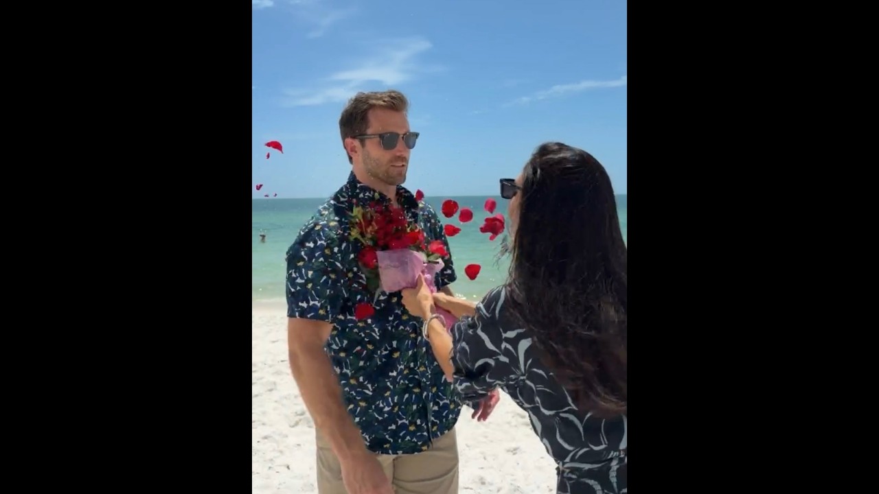 When Danielle beats Ben with two dozen roses!