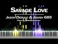 Jason Derulo & Jawsh 685 - Savage Love (Piano Cover) Tutorial by LittleTranscriber