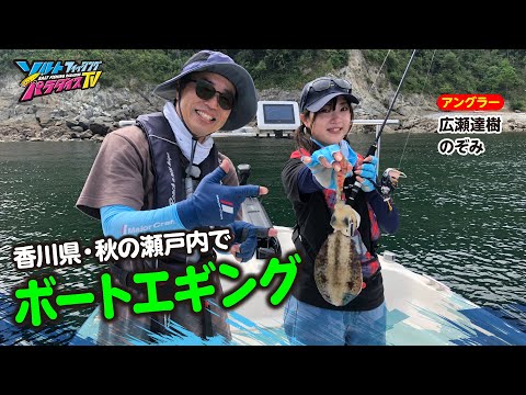 香川県・秋の瀬戸内でボートエギング（ソルパラTV・第156回2023年9月21日放送）