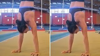 Ecco la spettacolare verticale (dopo una caduta) della saltatrice con l'asta Sonia Malavisi