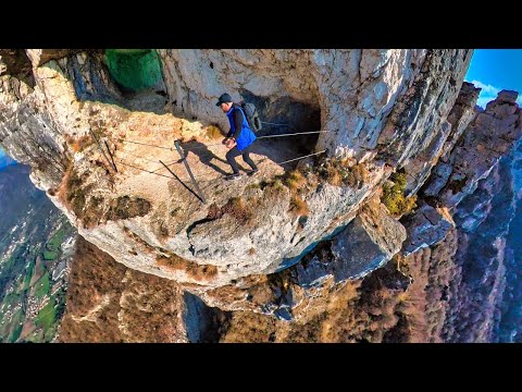 Qui si sono LANCIATI nel VUOTO gli EROI D’ITALIA!!!Percorso SPETTACOLARE a strapiombo!