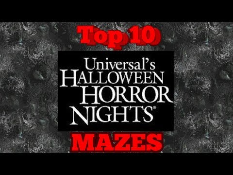 Top 10 HHN Mazes 2018 (Updated)