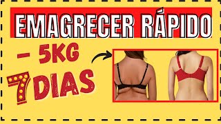 COMO EMAGRECER RPIDO| -5KG EM 1 SEMAMA| A MISTURA PERFEITA
