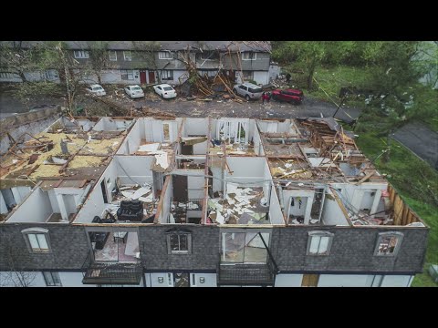 DRONE VIDEO | Missouri tornado kills 5 in latest wave of severe weather