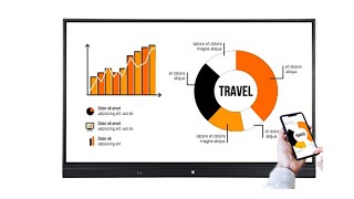 Anti Glare 65 75 86 inch LCD Display Monitor Interactive Flat Panel Smart board youtube video