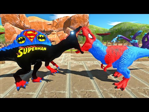 BAT SUPERMAN SPINO OASIS DEATH RUN - Animal Revolt Battle Simulator ARBS