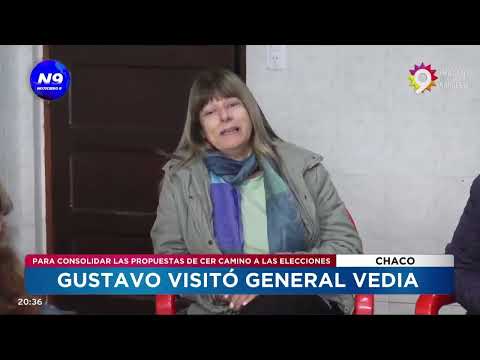 GUSTAVO VISITÓ GENERAL VEDIA - NOTICIERO 9