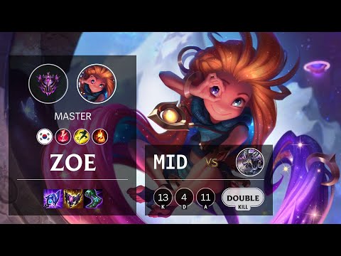 Zoe Mid vs Kassadin - KR Master Patch 11.24
