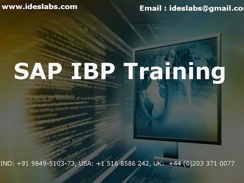 SAP IBP Training video| Integrated business planning online course demo