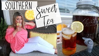 MY SWEET TEA RECIPE | TRADITIONAL SOUTHERN SWEET TEA | Cook Clean And Repeat