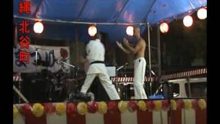 preview picture of video '沖縄空手道 KARATE DEMO ON OKINAWA - EISA FESTIVAL'