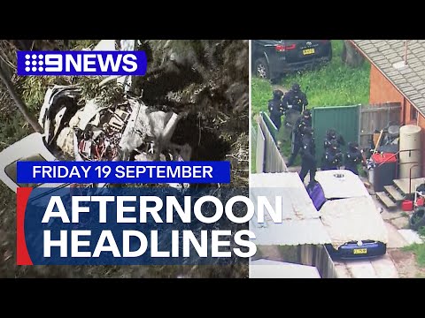 Siege in Sydney’s north west; Body of pilot recovered from plane crash | 9 News Australia