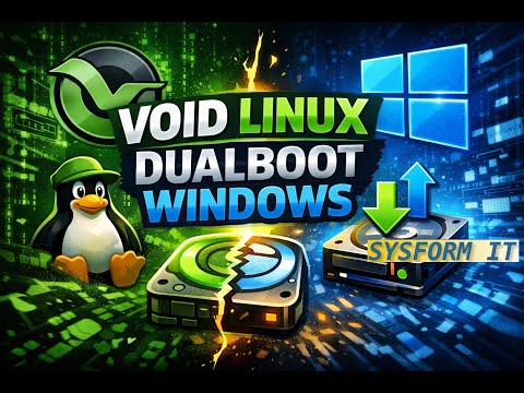 Voidlinux dual boot with Windows and some partitioning