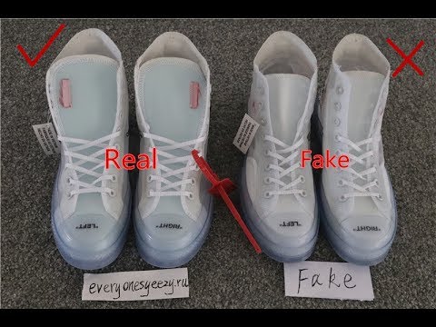 Real VS Fake！Only One Correct Version God Off-White X Converse Chuck Taylor The Ten