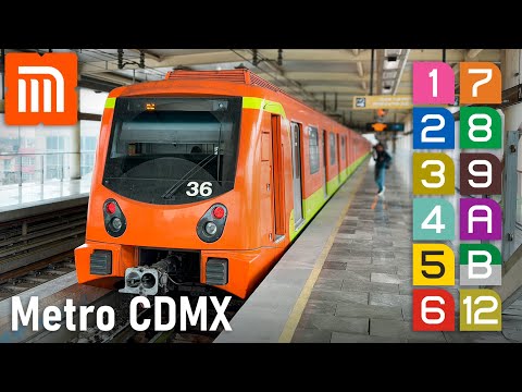 [4K] 🇲🇽 Metro de la Ciudad de Mexico | Todas las Lineas
