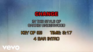 Carrie Underwood - Change (Karaoke)