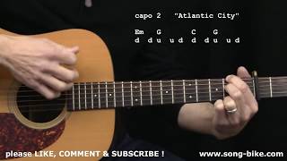 "Atlantic City" by Bruce Springsteen : 365 Riffs For Beginning Guitar !!