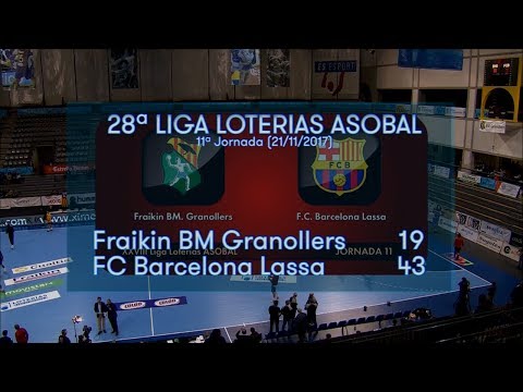 LIGA LOTERIAS ASOBAL J11 Fraikin BM Granollers - FC Barcelona Lassa 19 - 43