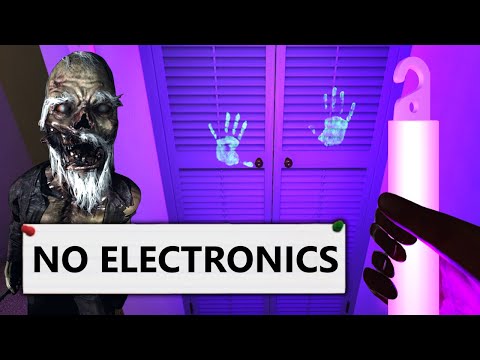This NO ELECTRONICS Challenge was Actually GREAT - Phasmophobia