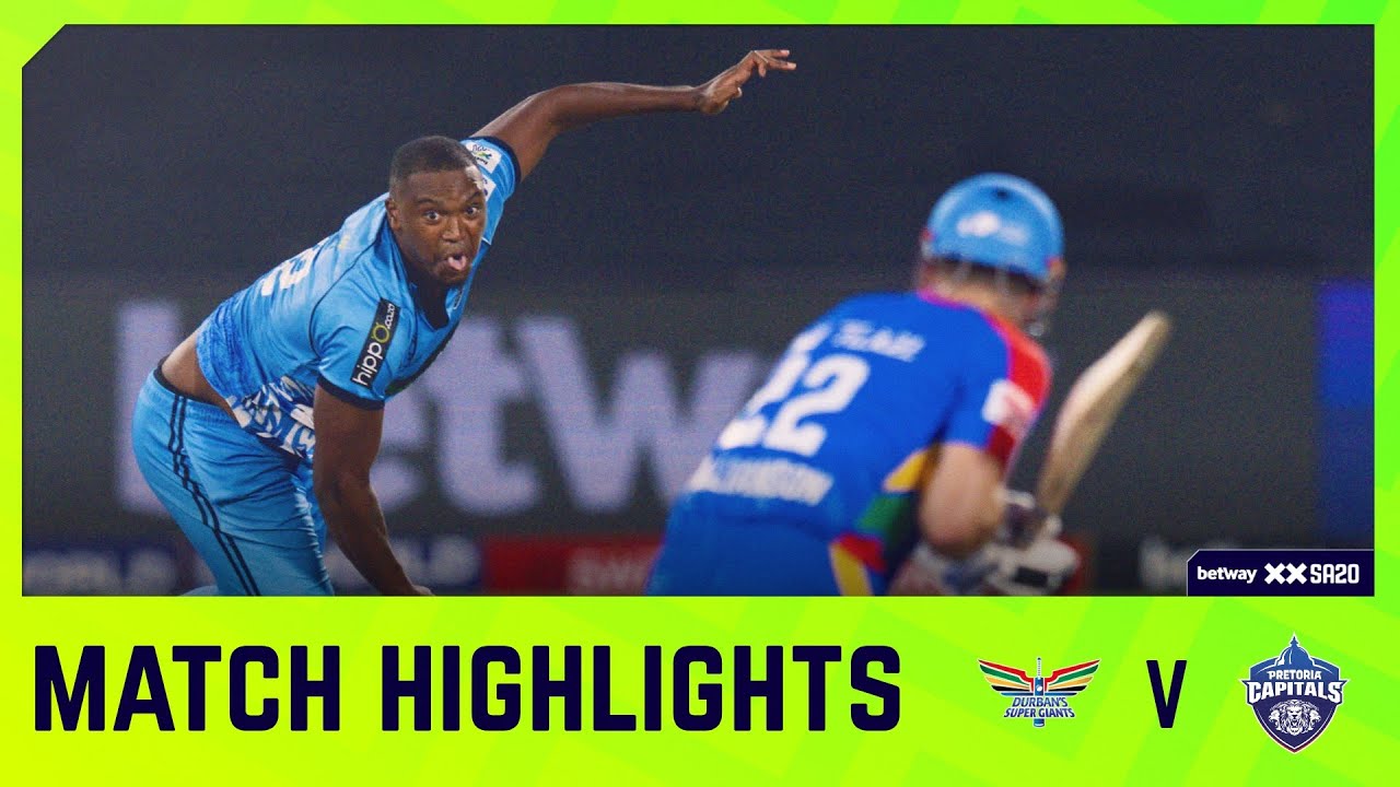 Durban's Super Giants vs Pretoria Capitals | Match 16 Highlights