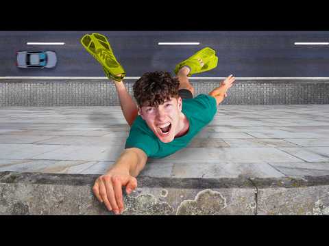 Ich mache PARKOUR in unmöglichen Schuhen