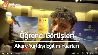 Öğrenci Görüşü 6 - Akare Yurtdışı Eğitim Fuarları